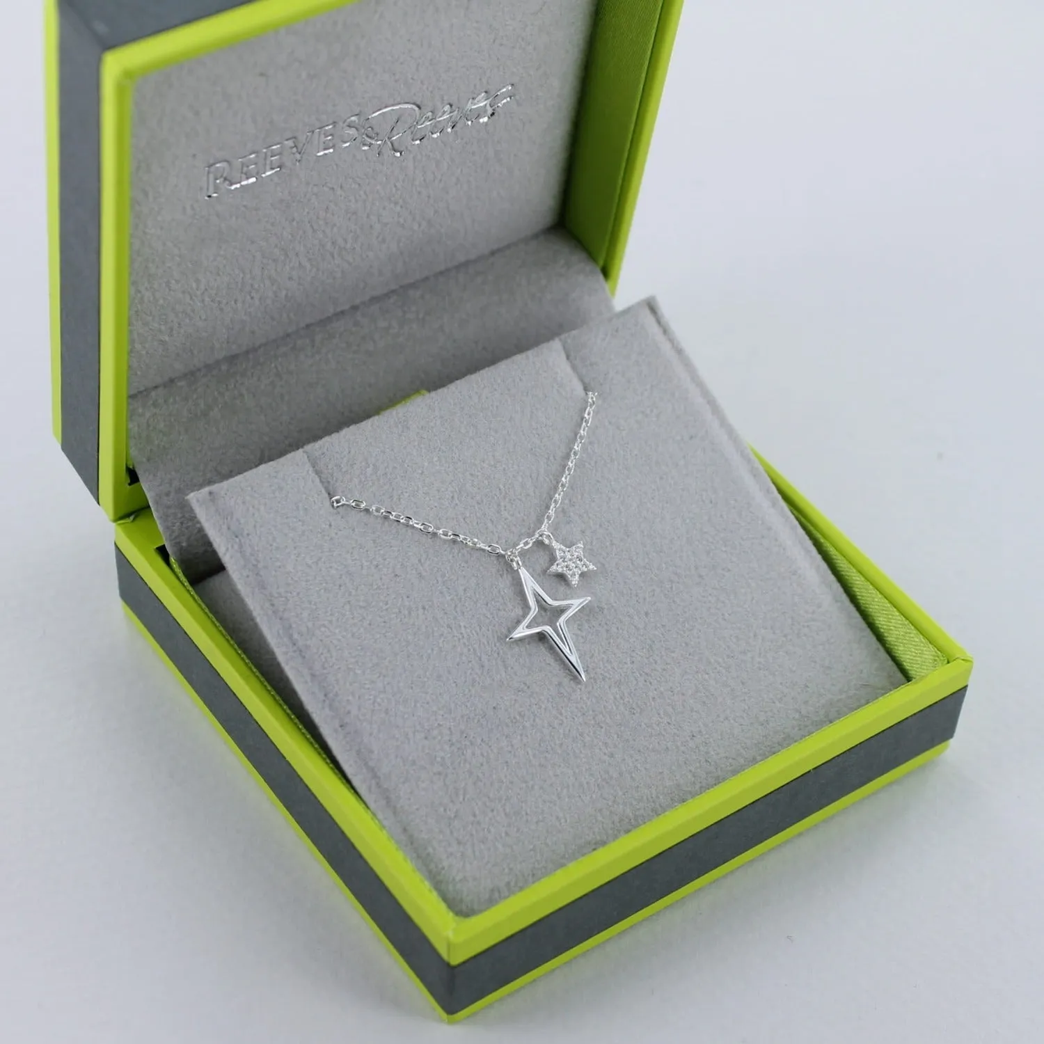 Cosmic Sterling Silver Star Necklace