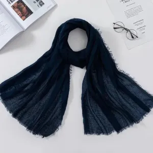 Crinkle HIjab - Navy Blue