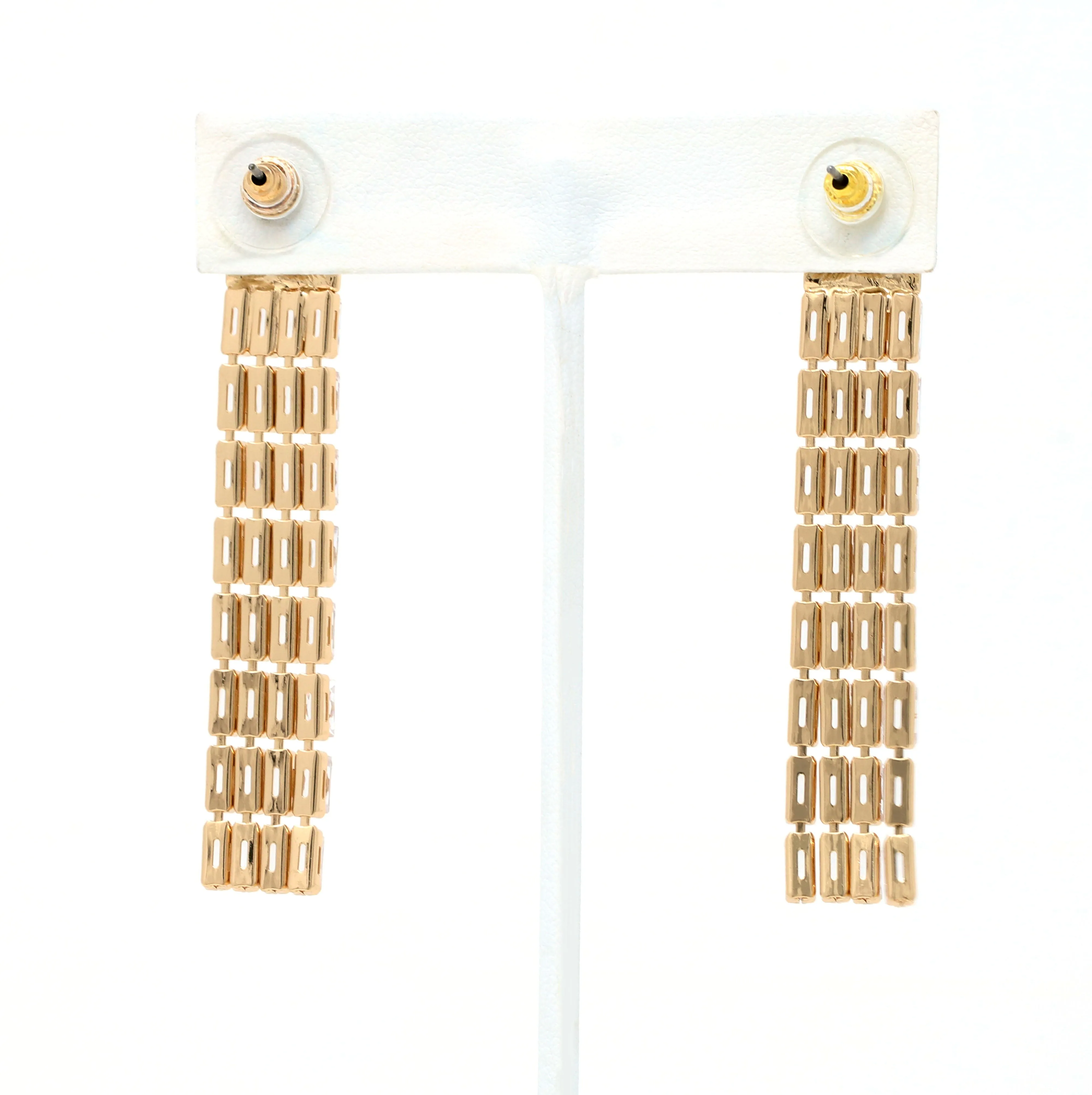 Crystal Fringe Drop Earrings