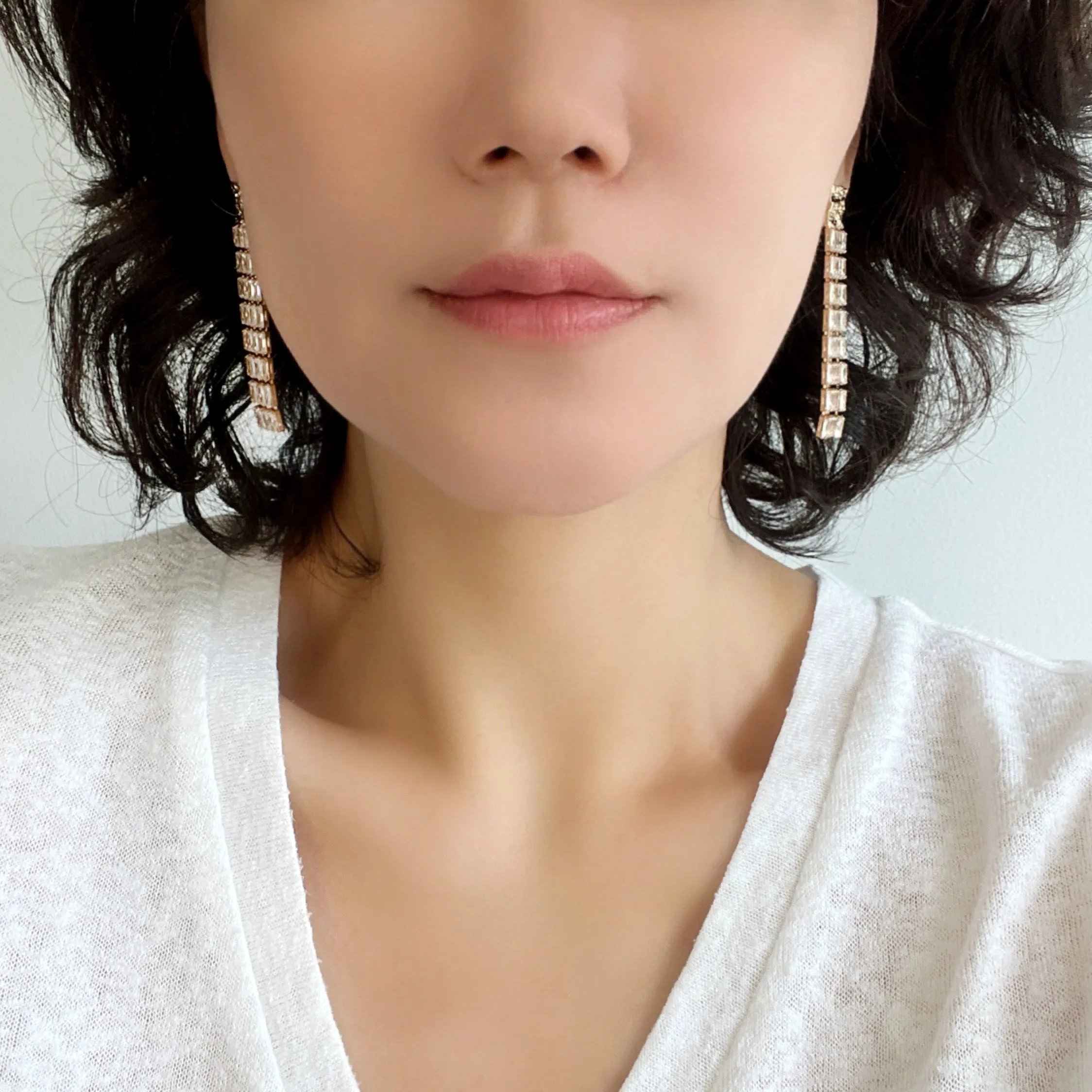 Crystal Fringe Drop Earrings