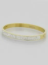 Crystal Pave Hinge Bangle
