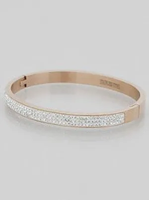 Crystal Pave Hinge Bangle