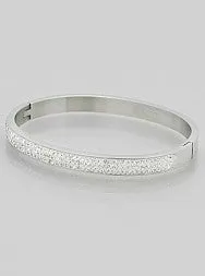 Crystal Pave Hinge Bangle