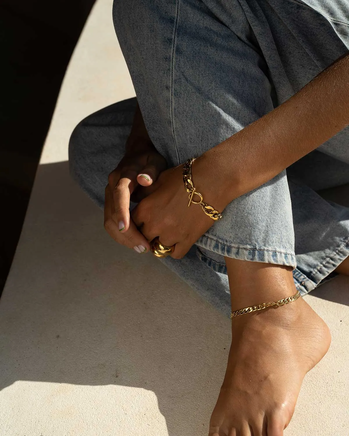 CUBAN CHAIN ANKLET