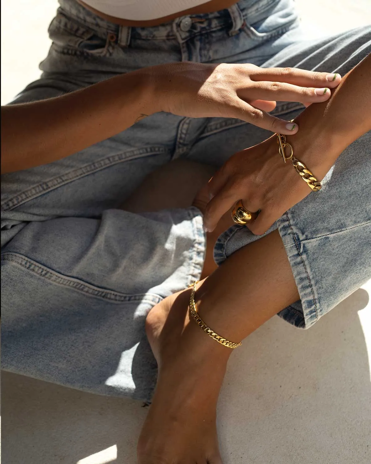 CUBAN CHAIN ANKLET