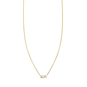 Diamond Aquarius Necklace