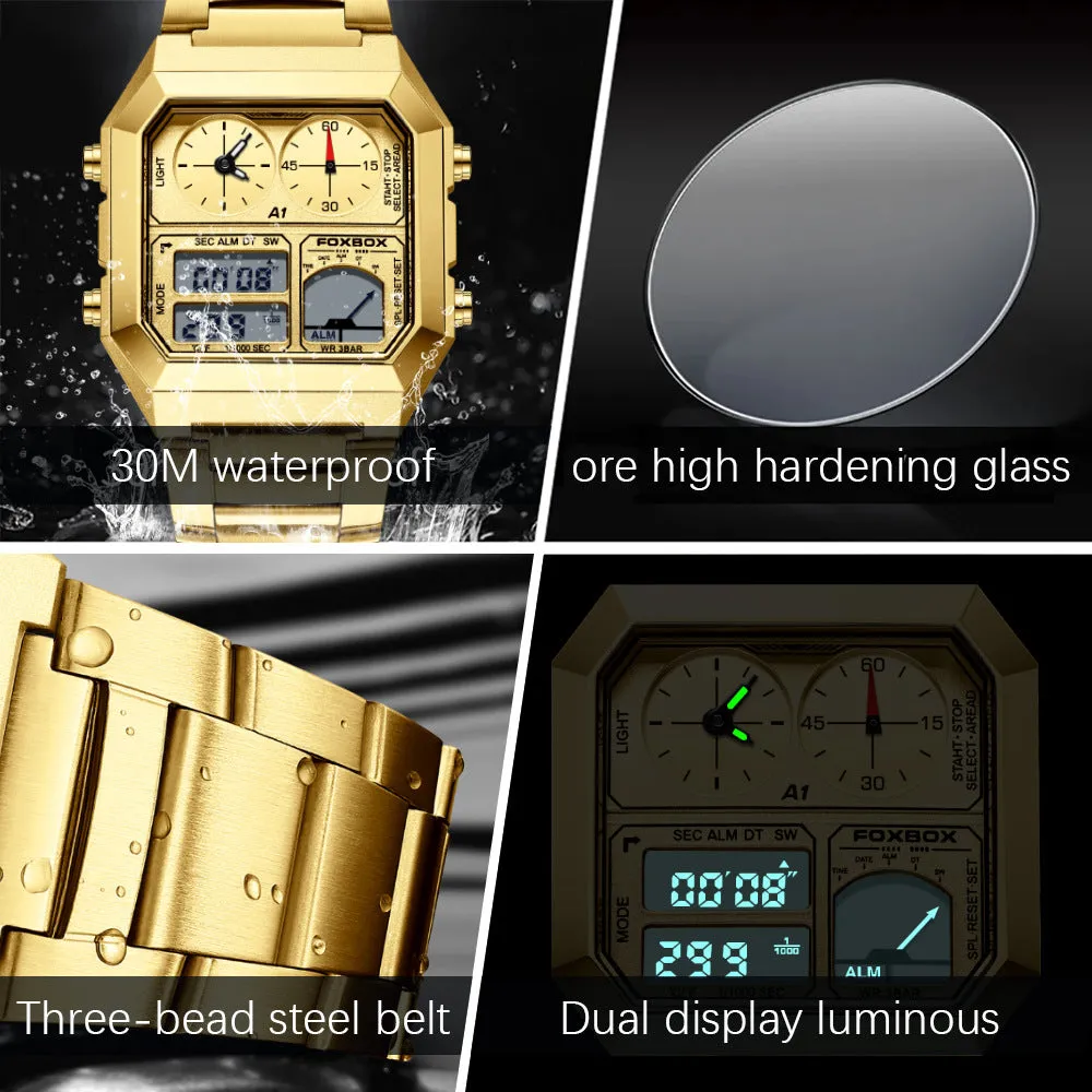 Dual Display Multifunctional Chronographe Watch
