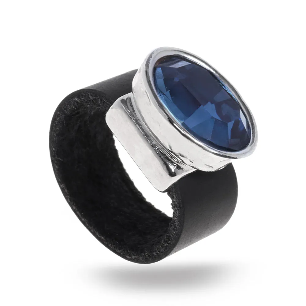 Eye Catching Dark Blue Ring
