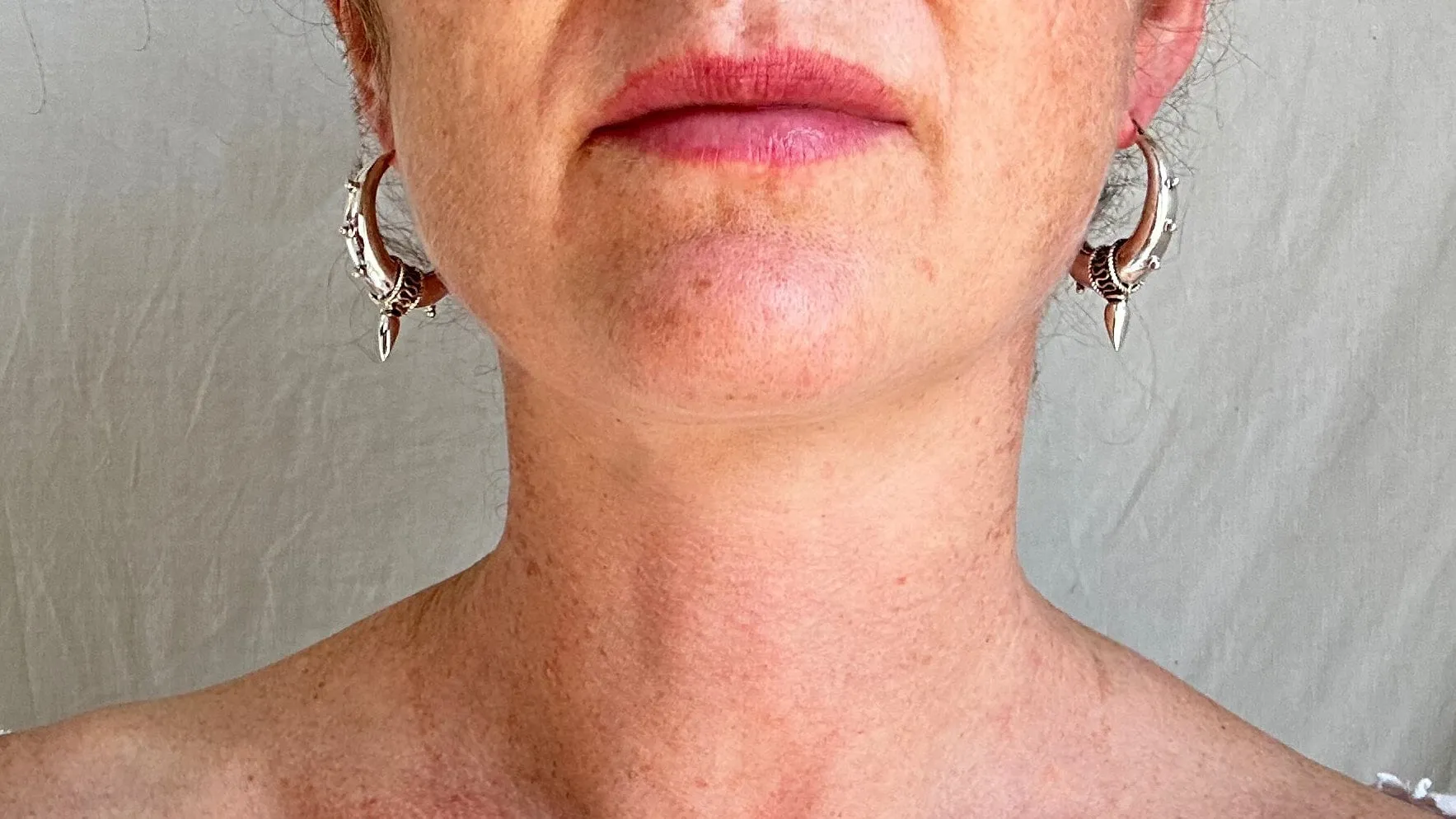 Fat Hoop Earrings India. Sterling Silver. 1075