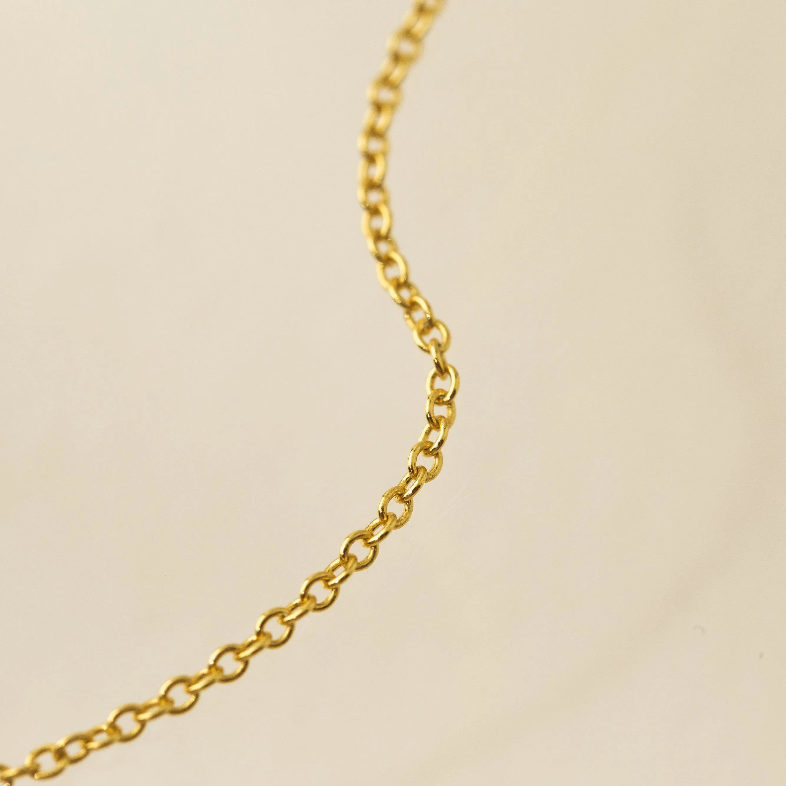 February Birthstone Fluted Necklace