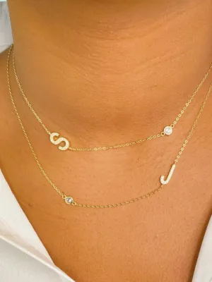 Finest Shine Initial Necklace - Gold