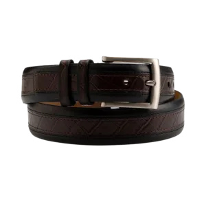 Gem Dandy Men's Croco Embossed Full Grain Golf Belt