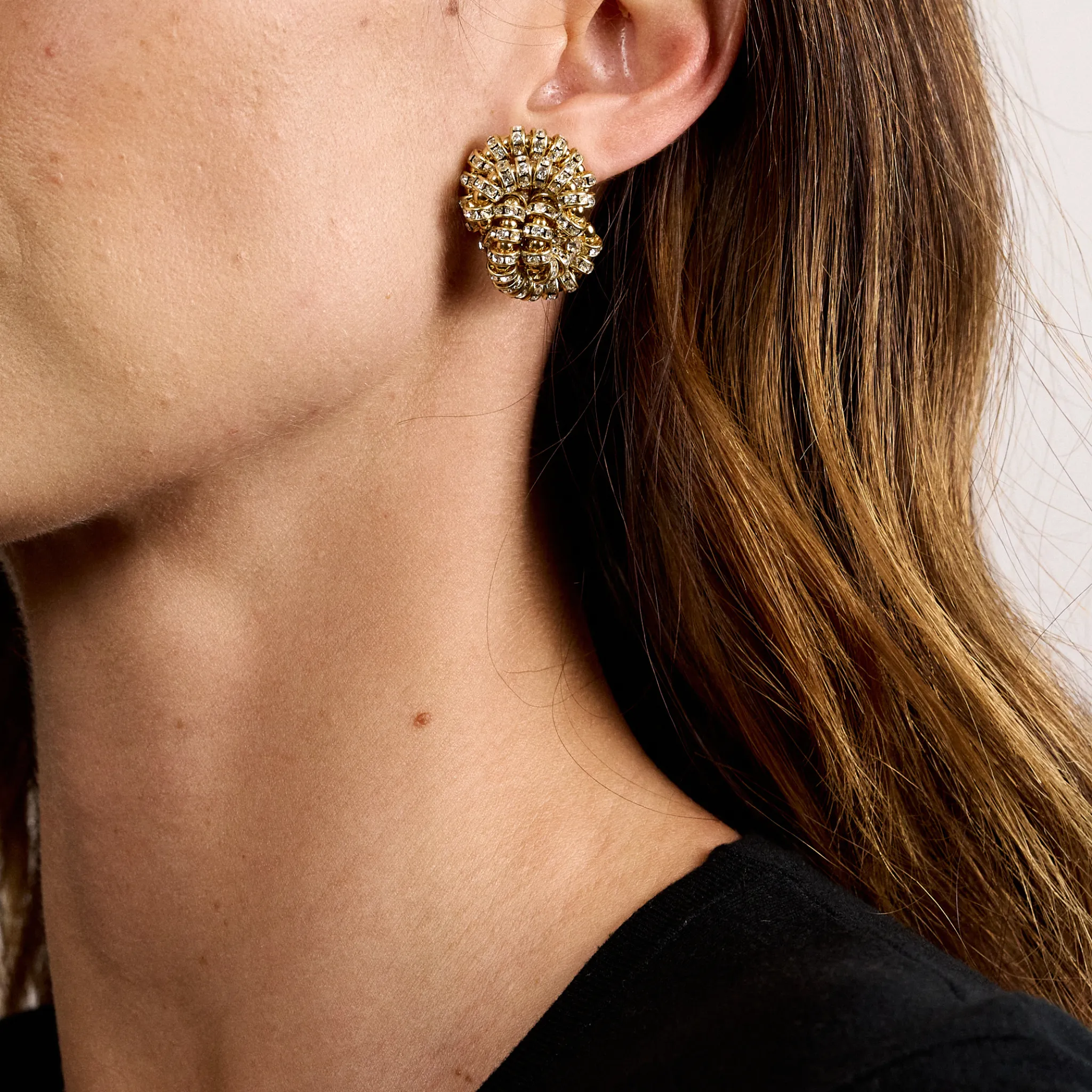 Gold Twist Earrings