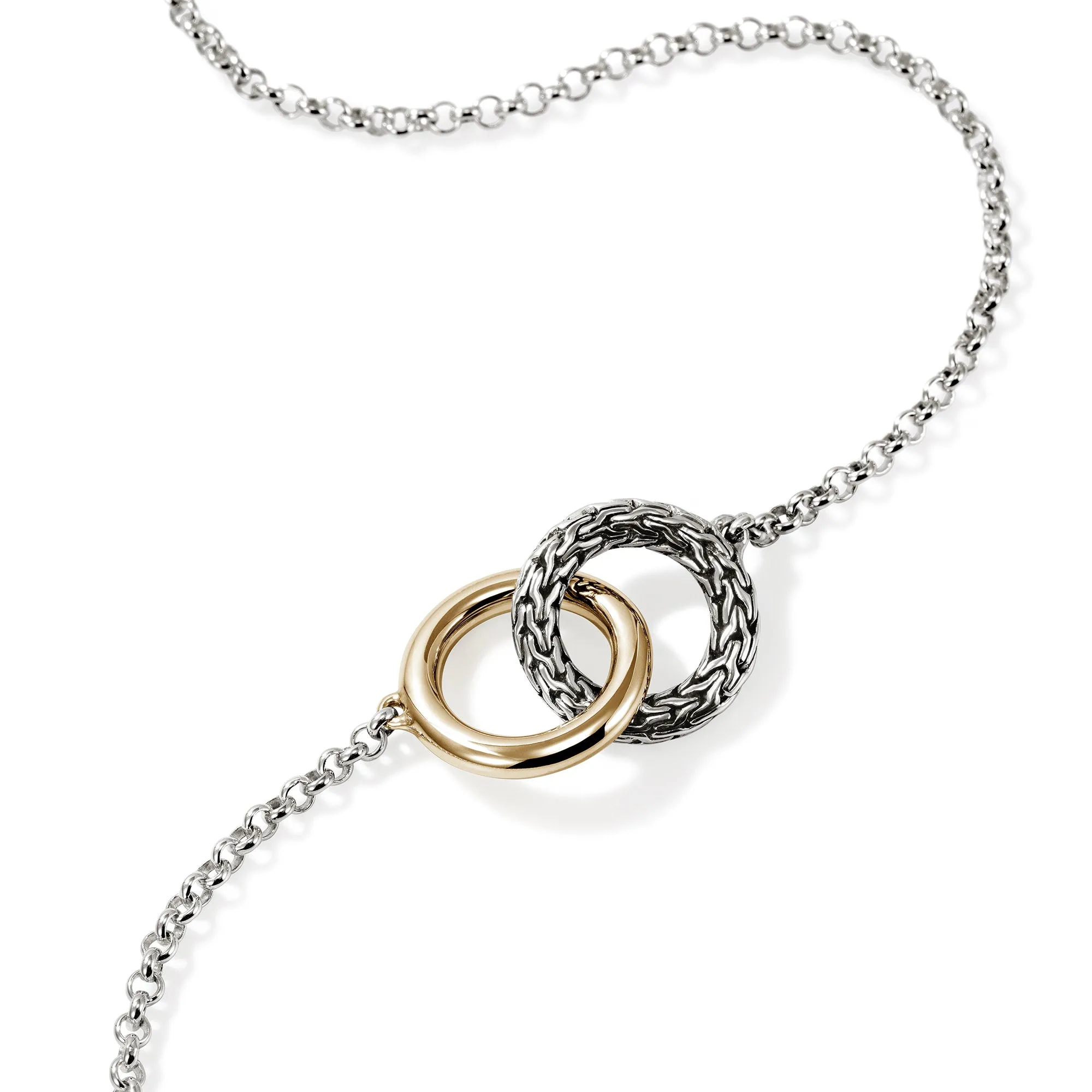 JH Essential Linked Necklace, Gold, Sterling Silver, 2MM|NZZ98707