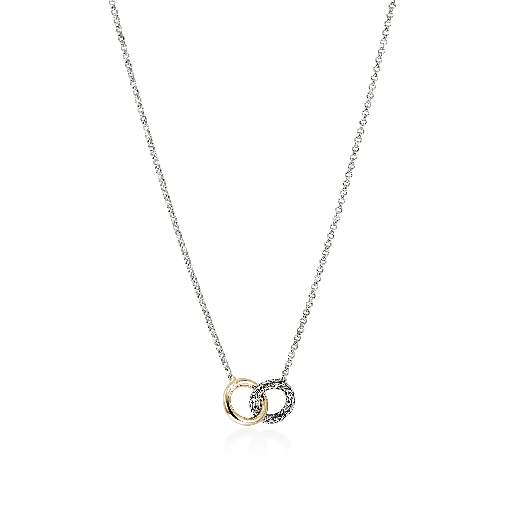 JH Essential Linked Necklace, Gold, Sterling Silver, 2MM|NZZ98707