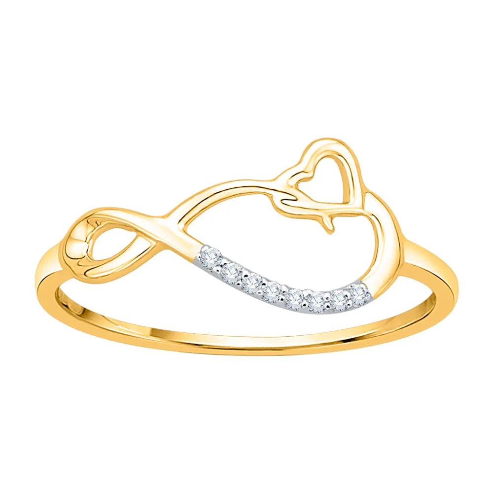 KATARINA Diamond Accent Infinity Heart Ring