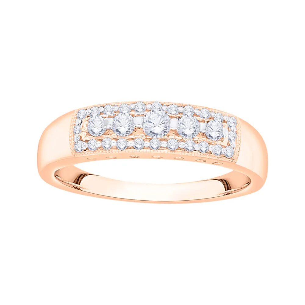KATARINA Diamond Wedding Band (1/3 cttw)