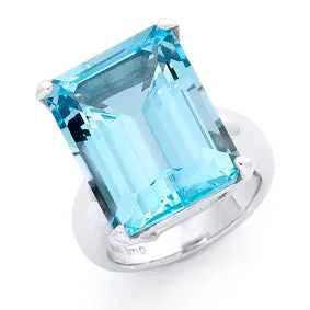 Le Soiree Cocktail Rings - Blue Topaz