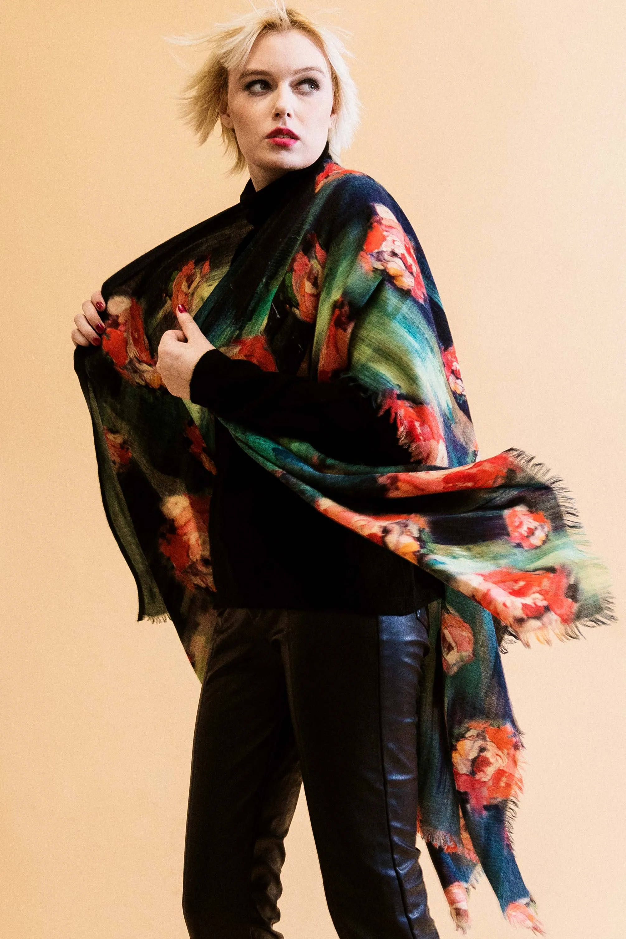 Light Wool Cape -  Winter Sale 50% Off - At checkout use code Winter50%