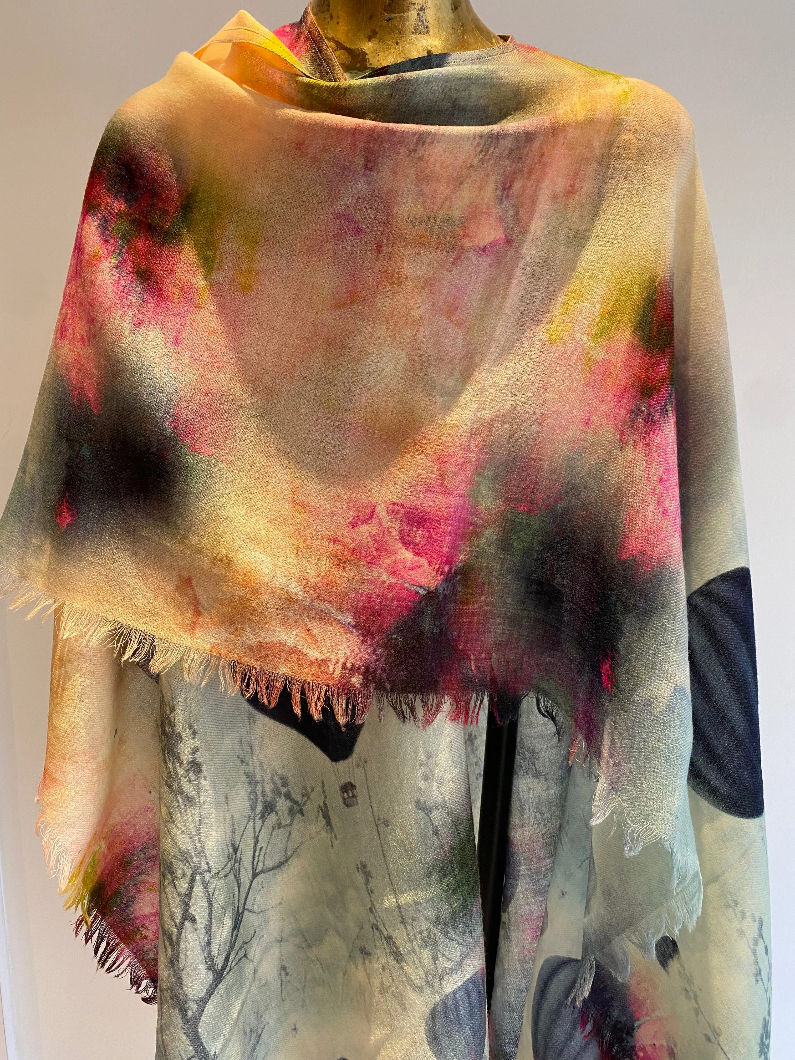Light Wool Cape -  Winter Sale 50% Off - At checkout use code Winter50%