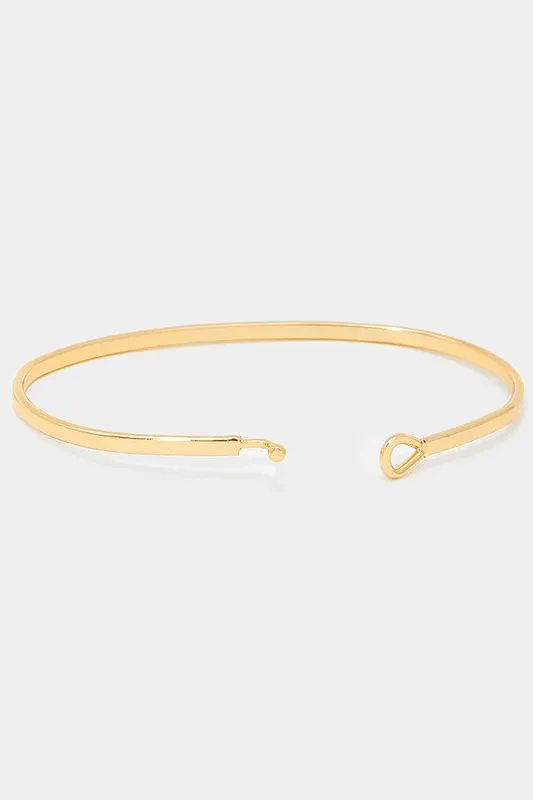 Live Like There's No Tomorrow Bangle Bracelet