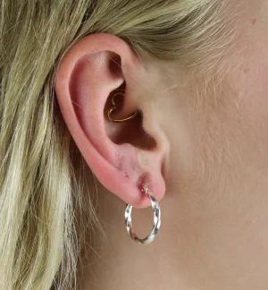 Loose Twist Hoop Earrings