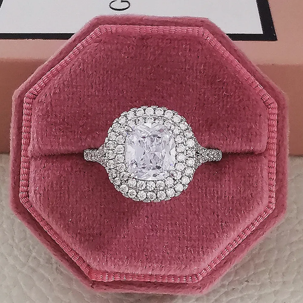 Luxury Multicolor Charm Wedding Rings For Women And Party Gifts