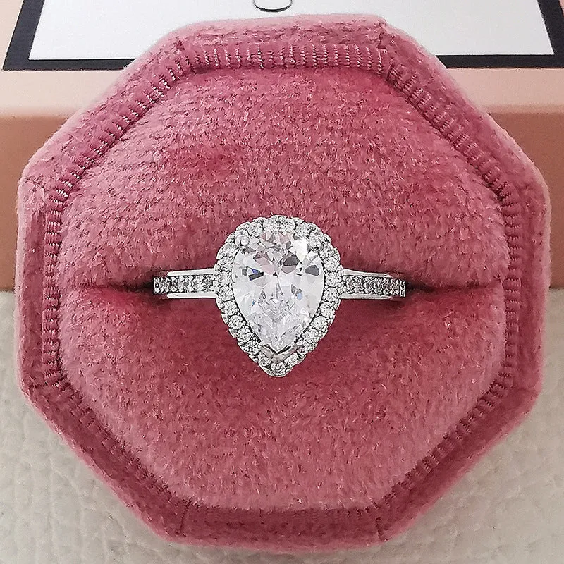 Luxury Multicolor Charm Wedding Rings For Women And Party Gifts