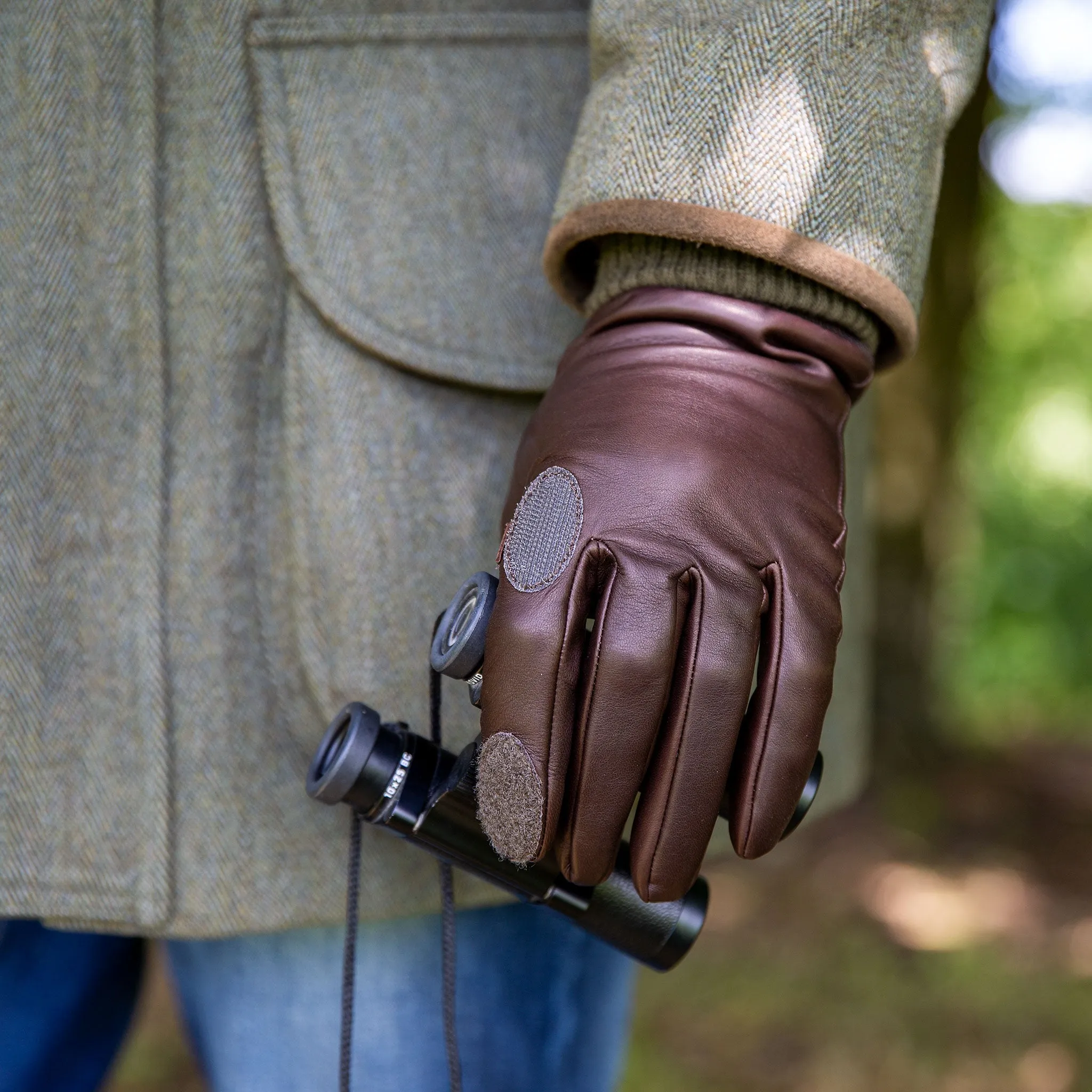 Men's Heritage Water-Resistant Silk-Lined Left Hand Leather Shooting Gloves