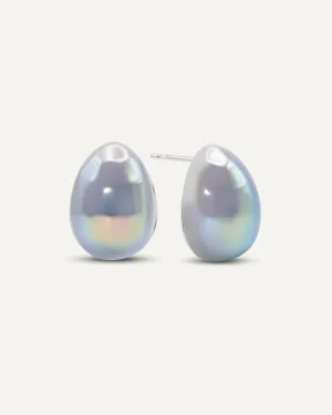 Midge Dôme Stud - Pearl Iridescent
