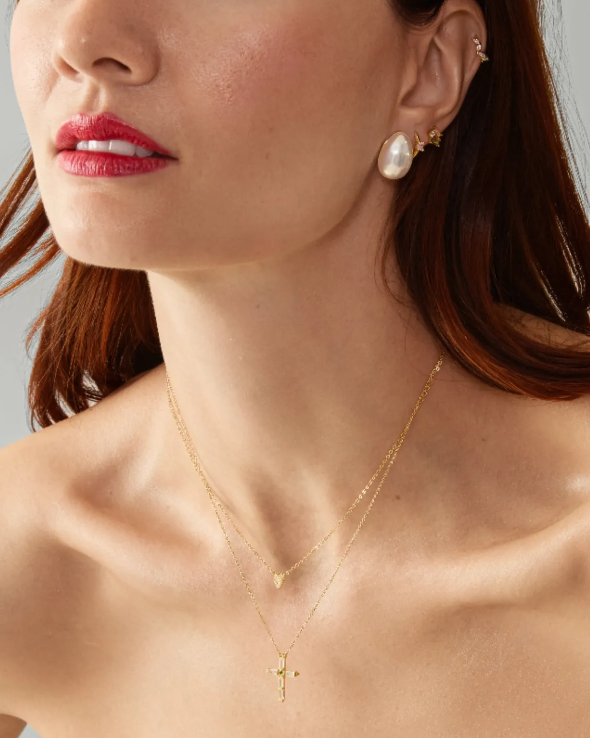Midge Dôme Stud - Pearl Iridescent