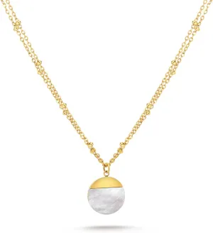 Milan Chiva 14K Gold Plated Necklace for women, Dainty Trendy Non Tarnish Pendant Charm Necklaces Fashion Jewelry for Women Waterproof
