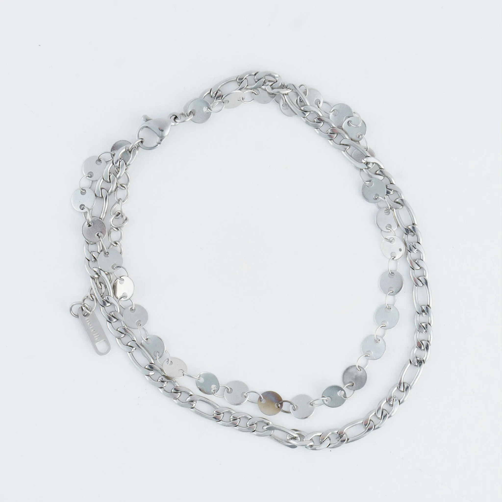 Narelle Waterproof Multi Row Figaro Chain Anklet