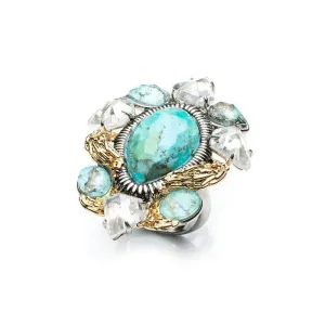Olmeca Ring Turquoise Size 7