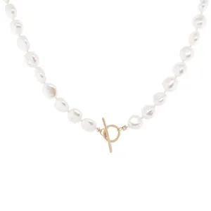 *One of Kind* Keshi Pearl Toggle Necklace