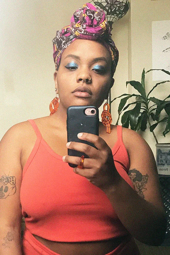 Orange Wrap Ring