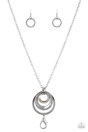 Paparazzi Coast Coasting - Silver Lanyard Necklace
