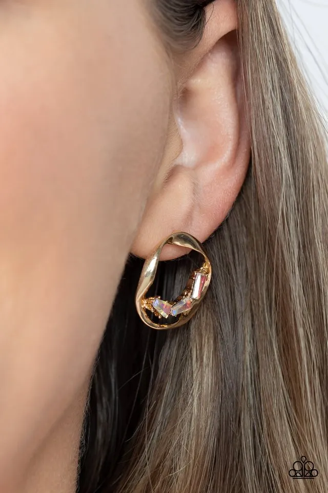 Paparazzi Earring ~ Imperfect Illumination - Multi