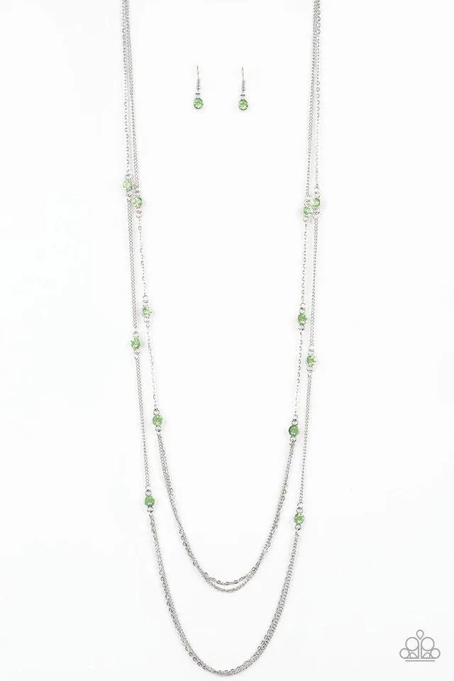 Paparazzi Necklace ~ Sparkle Of The Day - Green
