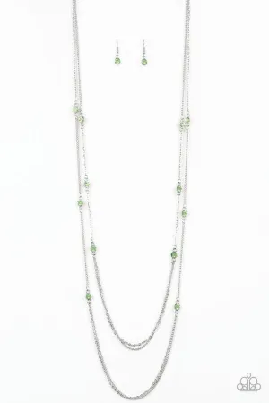Paparazzi Necklace ~ Sparkle Of The Day - Green