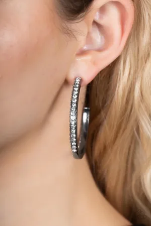 Paparazzi Powerhouse Precision - Black Hoops
