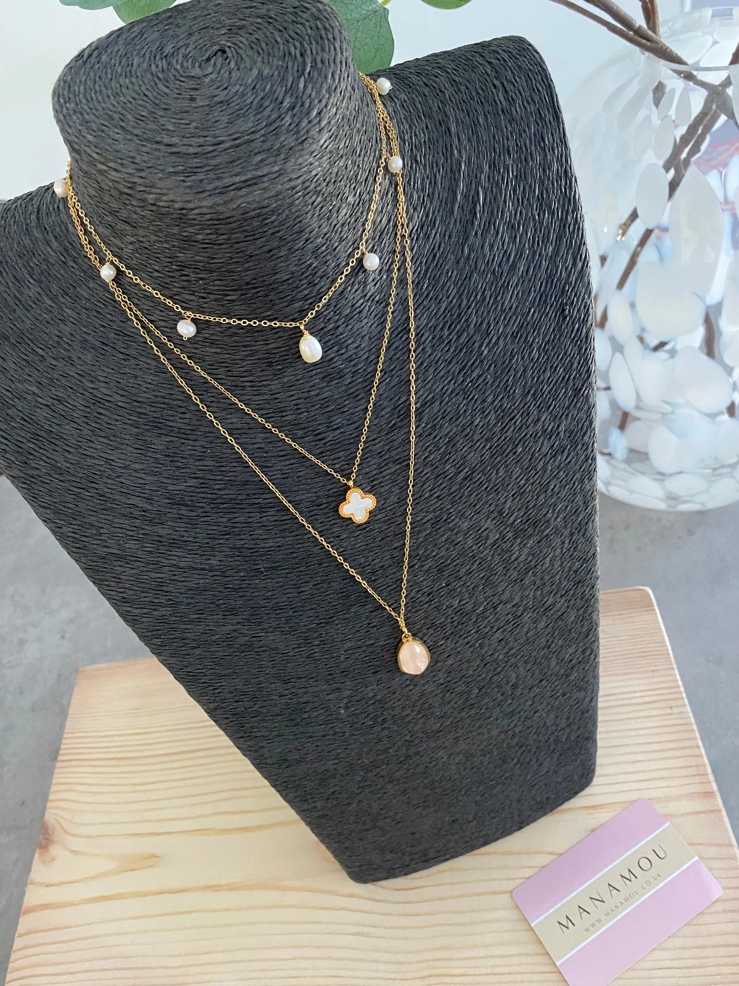 Pearl Choker - Gold