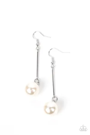 Pearl Redux - White Earrings - Paparazzi Accessories