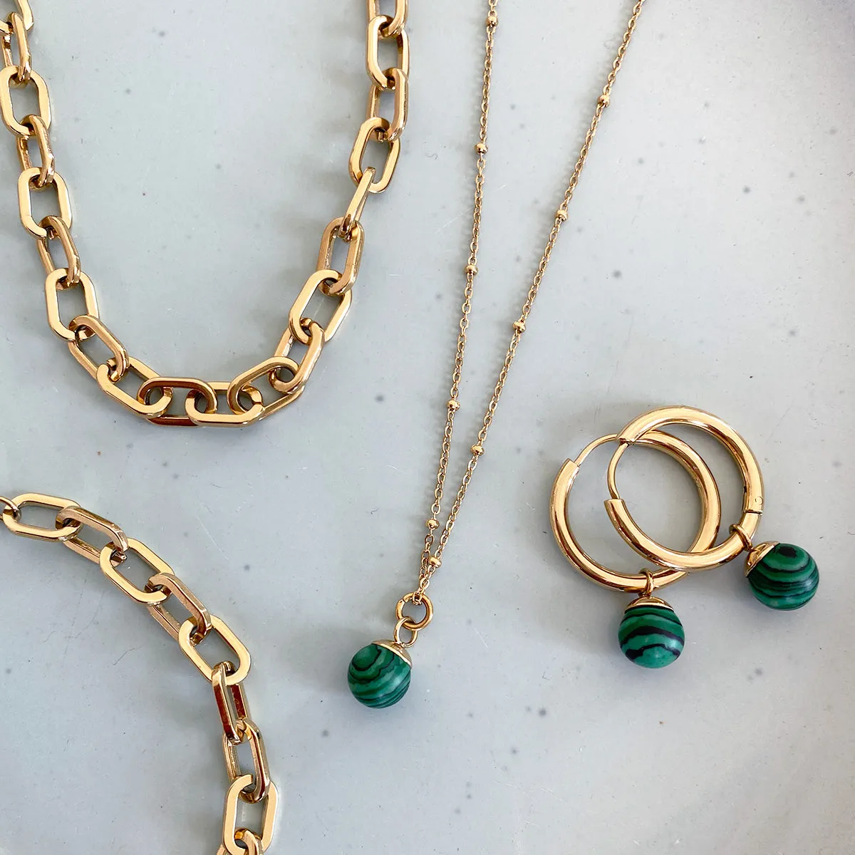 Pure Steel - Semi Precious Necklace