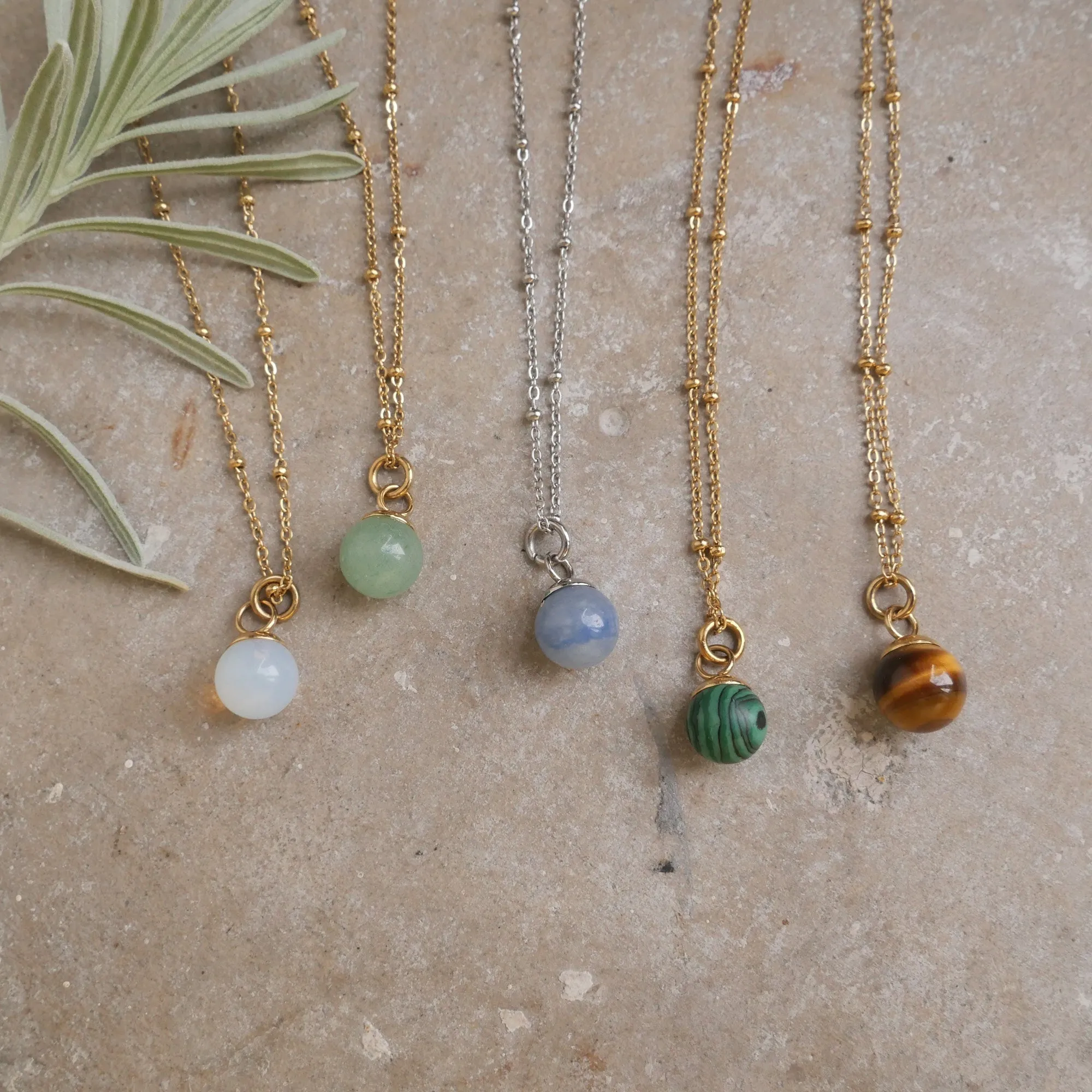 Pure Steel - Semi Precious Necklace
