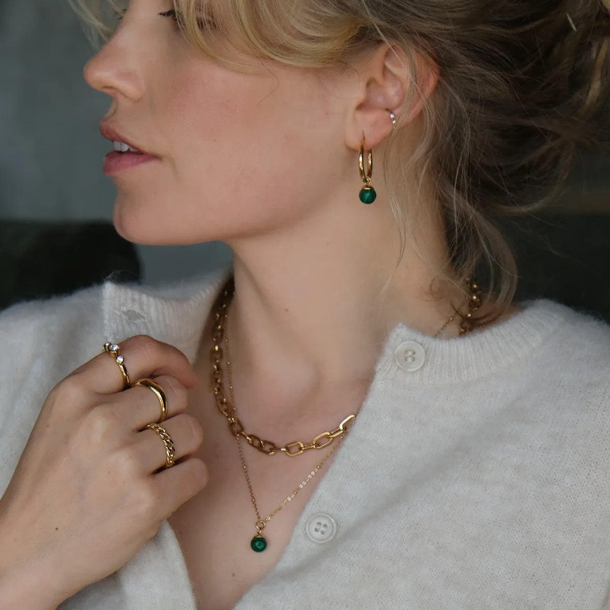 Pure Steel - Semi Precious Necklace