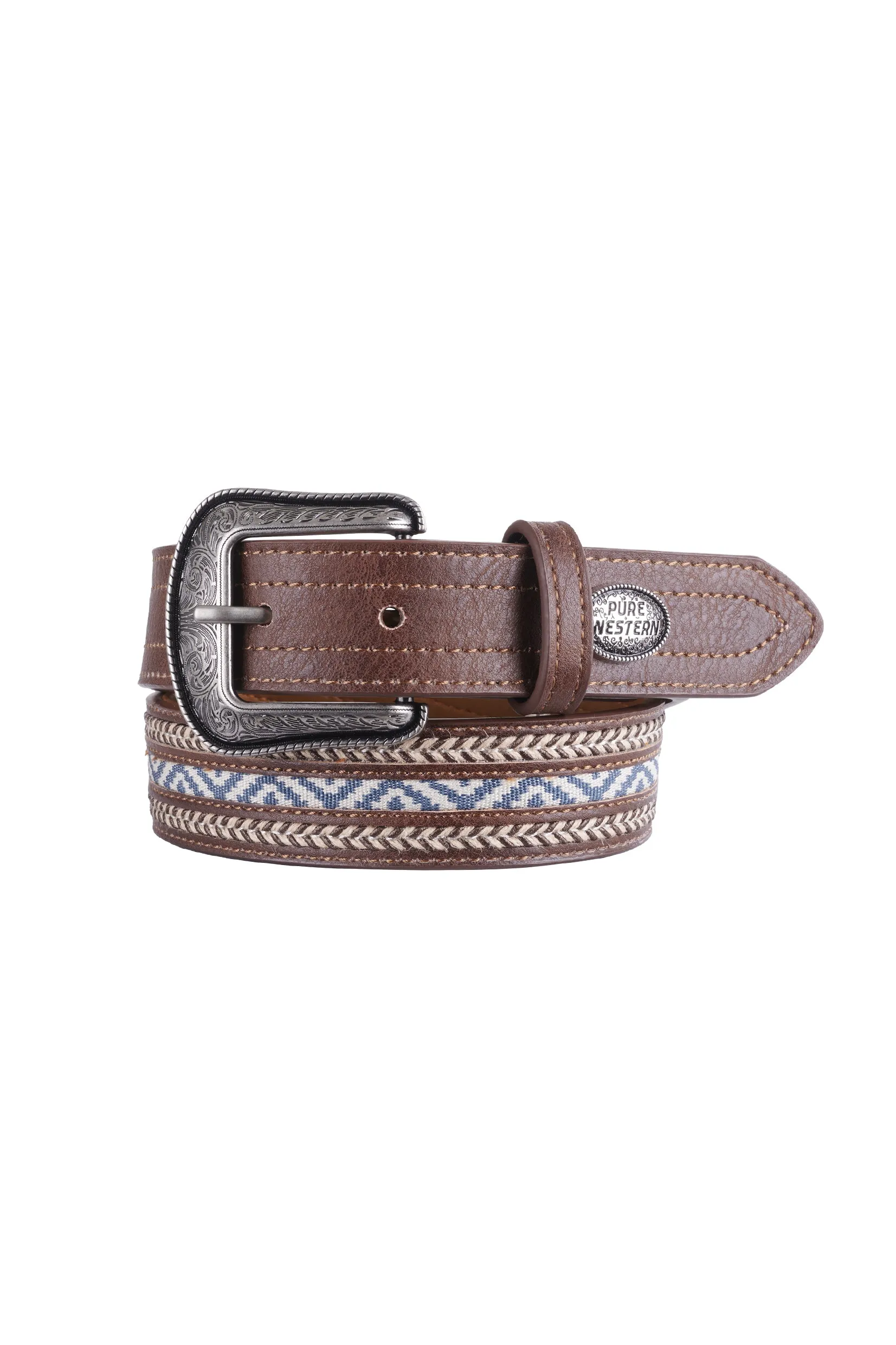 Pure Western Kids Miller Belt - Dark Tan - P4W7907BLT