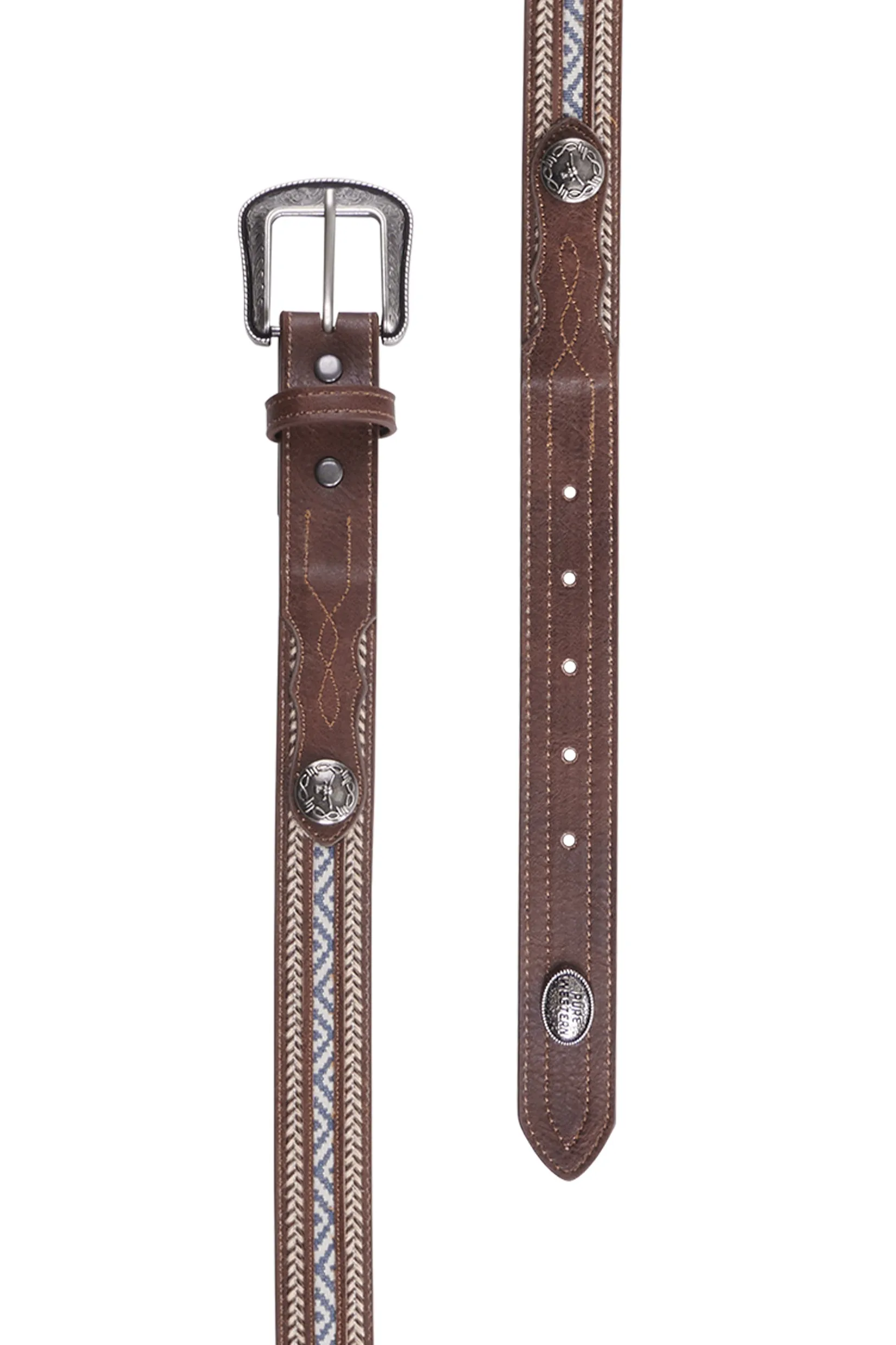 Pure Western Kids Miller Belt - Dark Tan - P4W7907BLT
