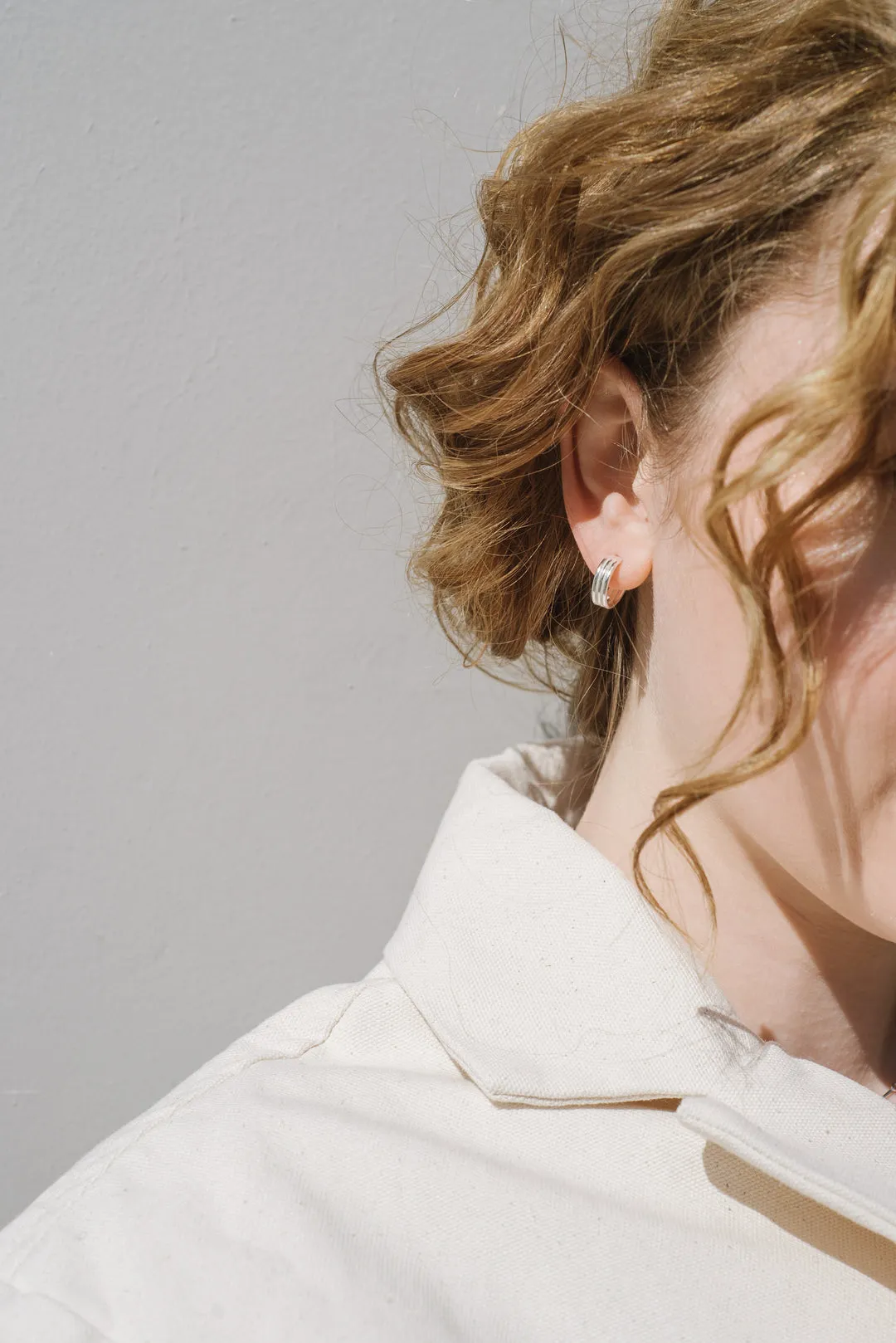Range Hoops - Sterling Silver