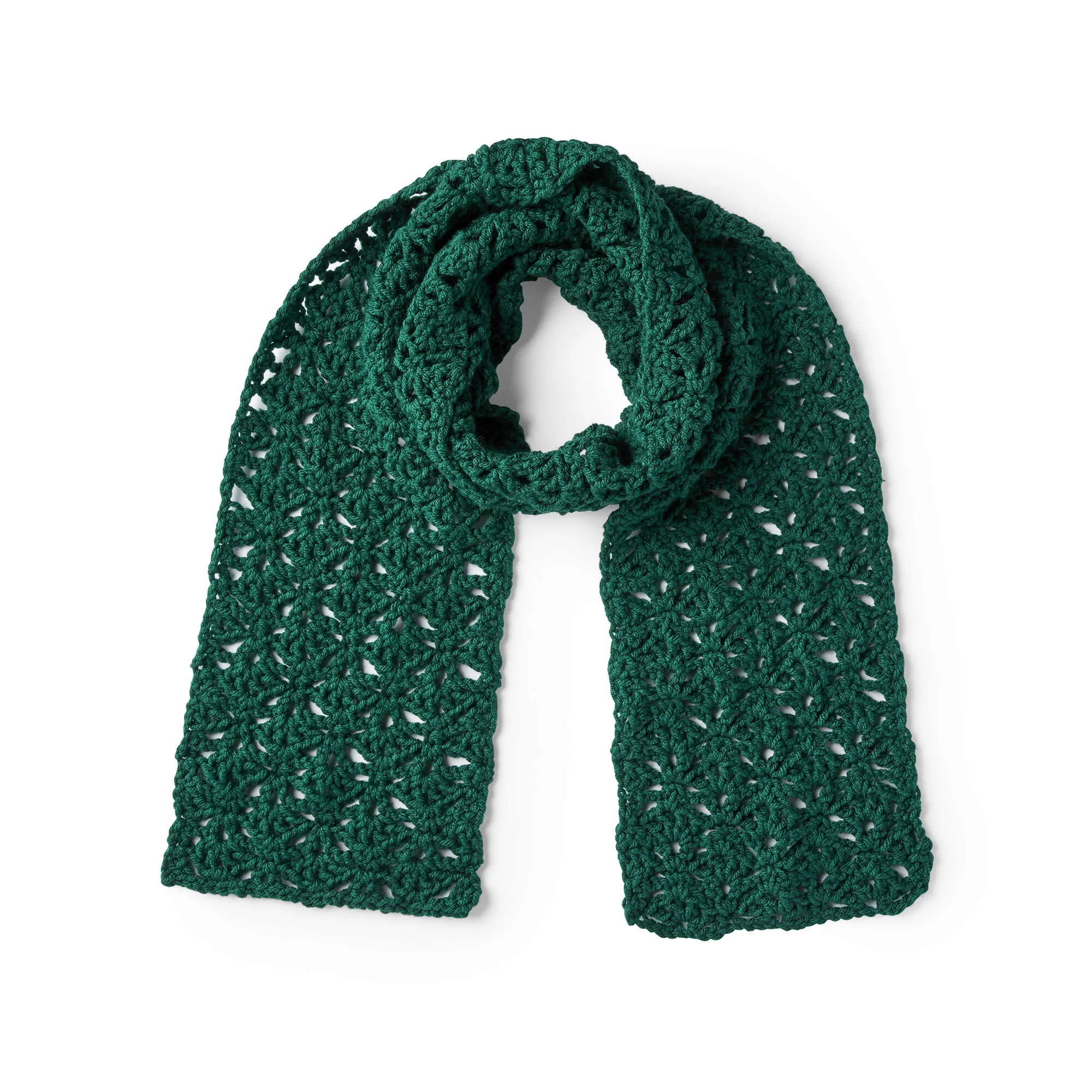 Red Heart Crochet Pistachio Lace Scarf